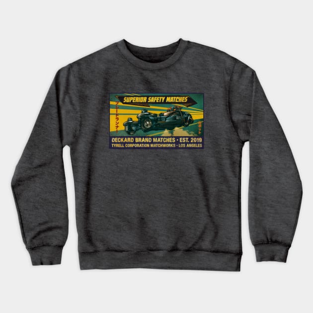 Bladerunner Brand Matches Crewneck Sweatshirt by ChetArt